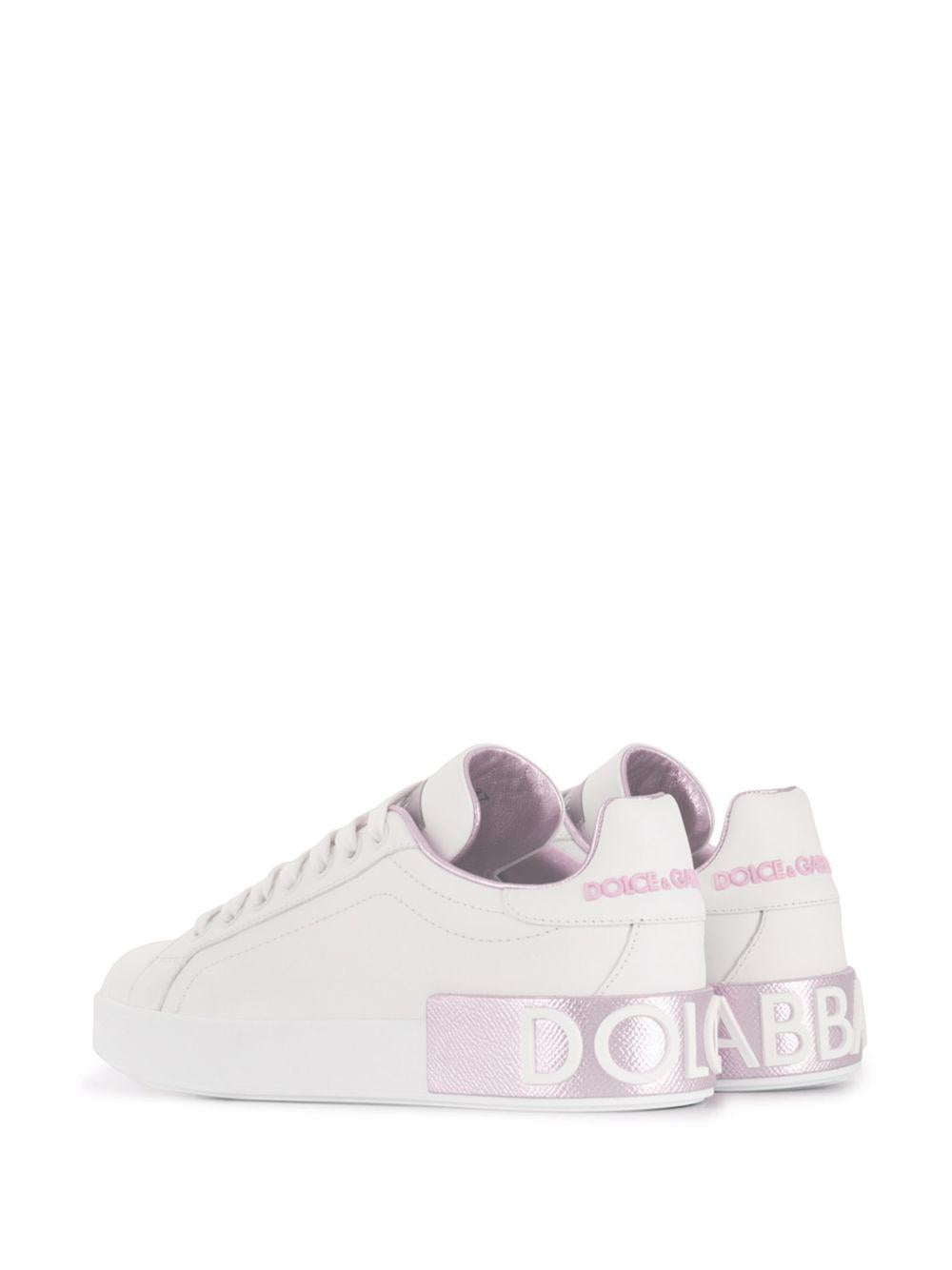 DOLCE e GABBANA Sneakers in pelle bianca 