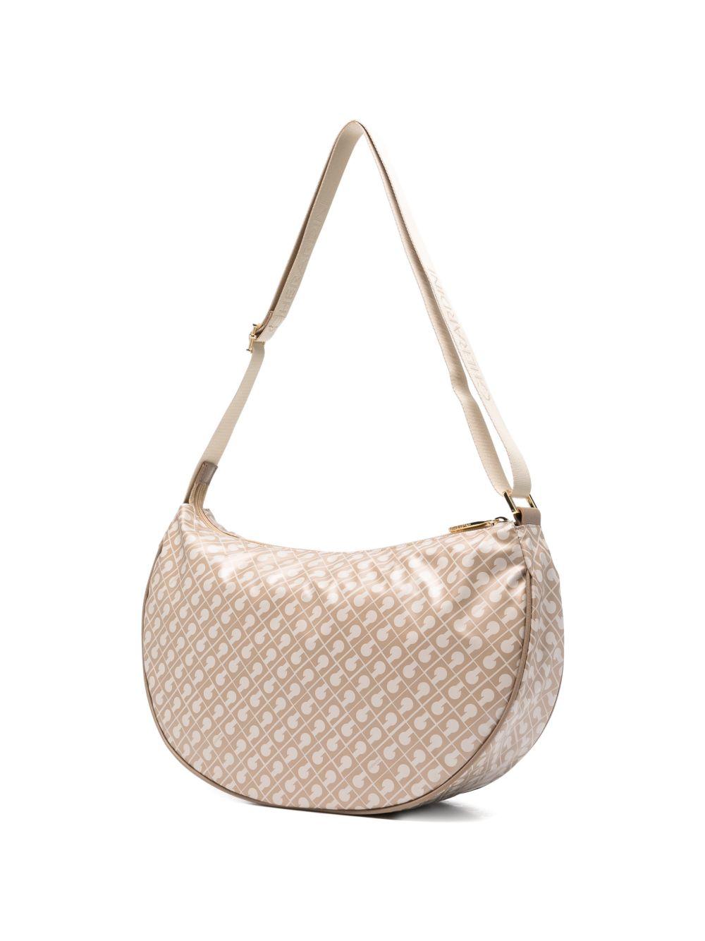 GHERARDINI Borsa a spalla Softy a mezza luna beige 
