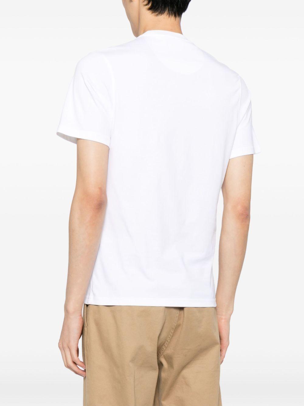 BARBOUR T-shirt in cotone bianco 