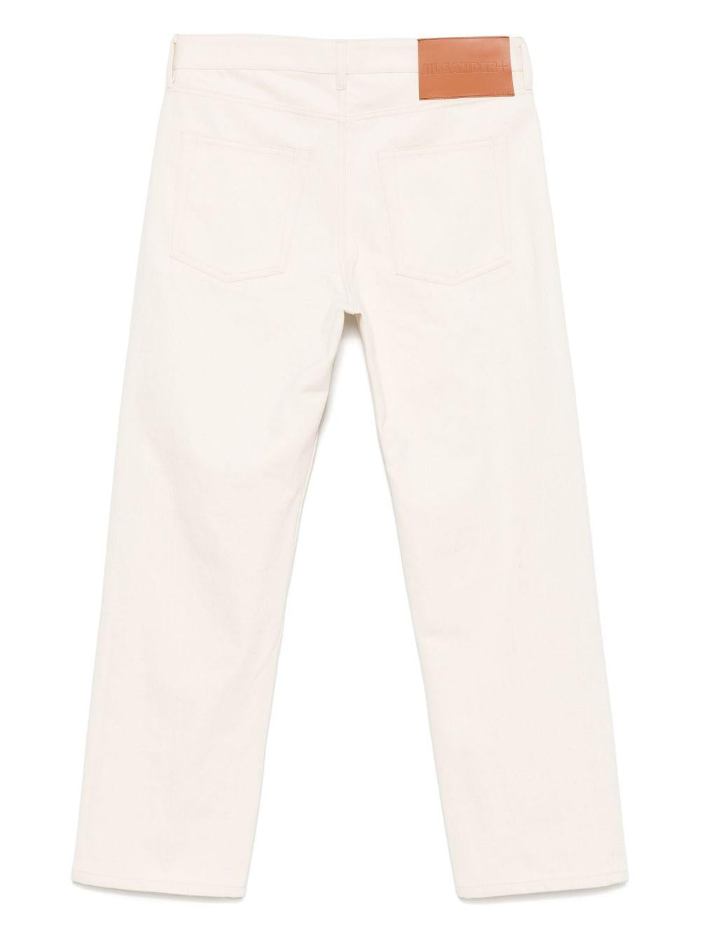 JIL SANDER Jeans denim in cotone beige 