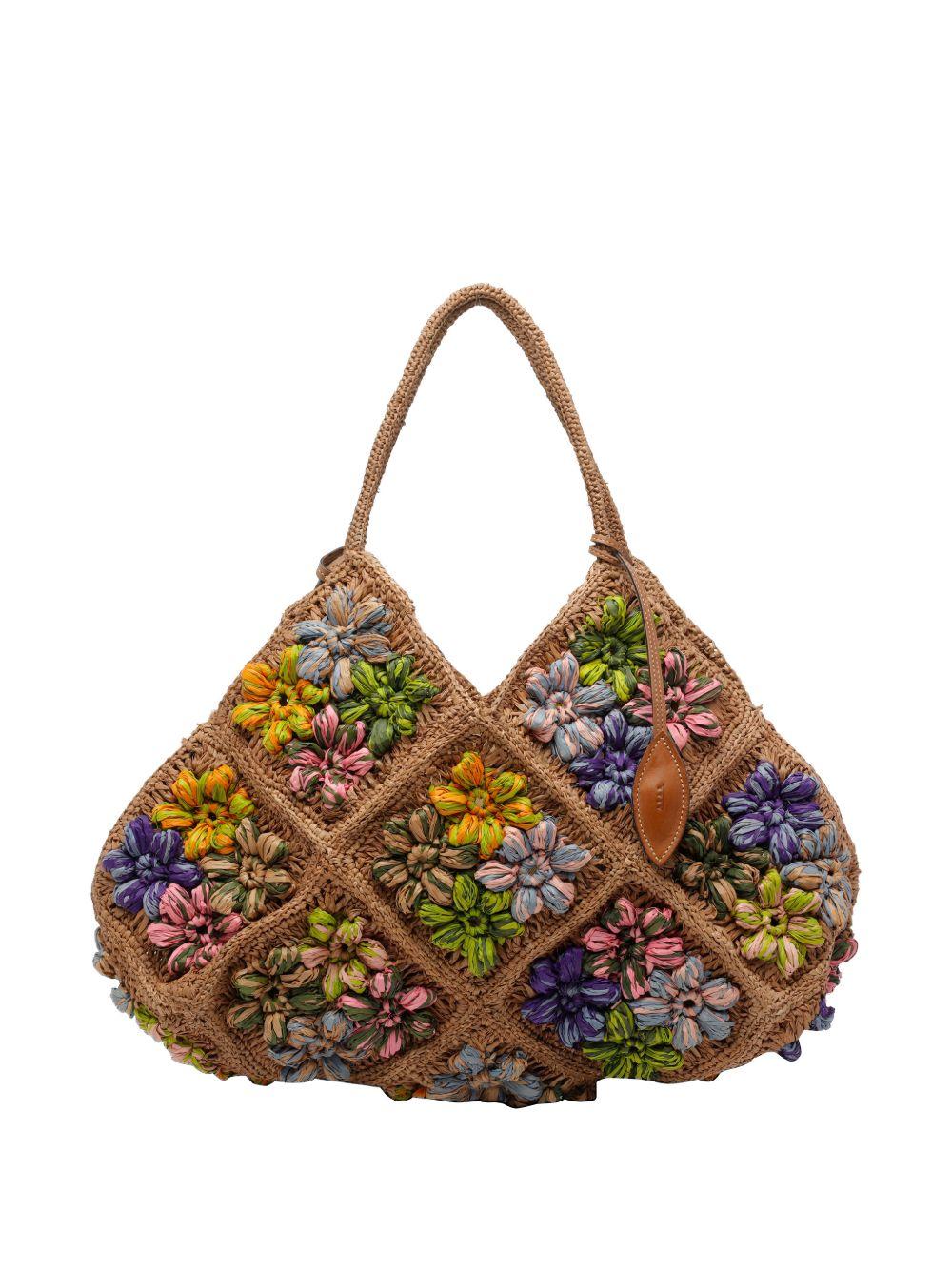 AFAR Borsa a spalla Desire in rafia 