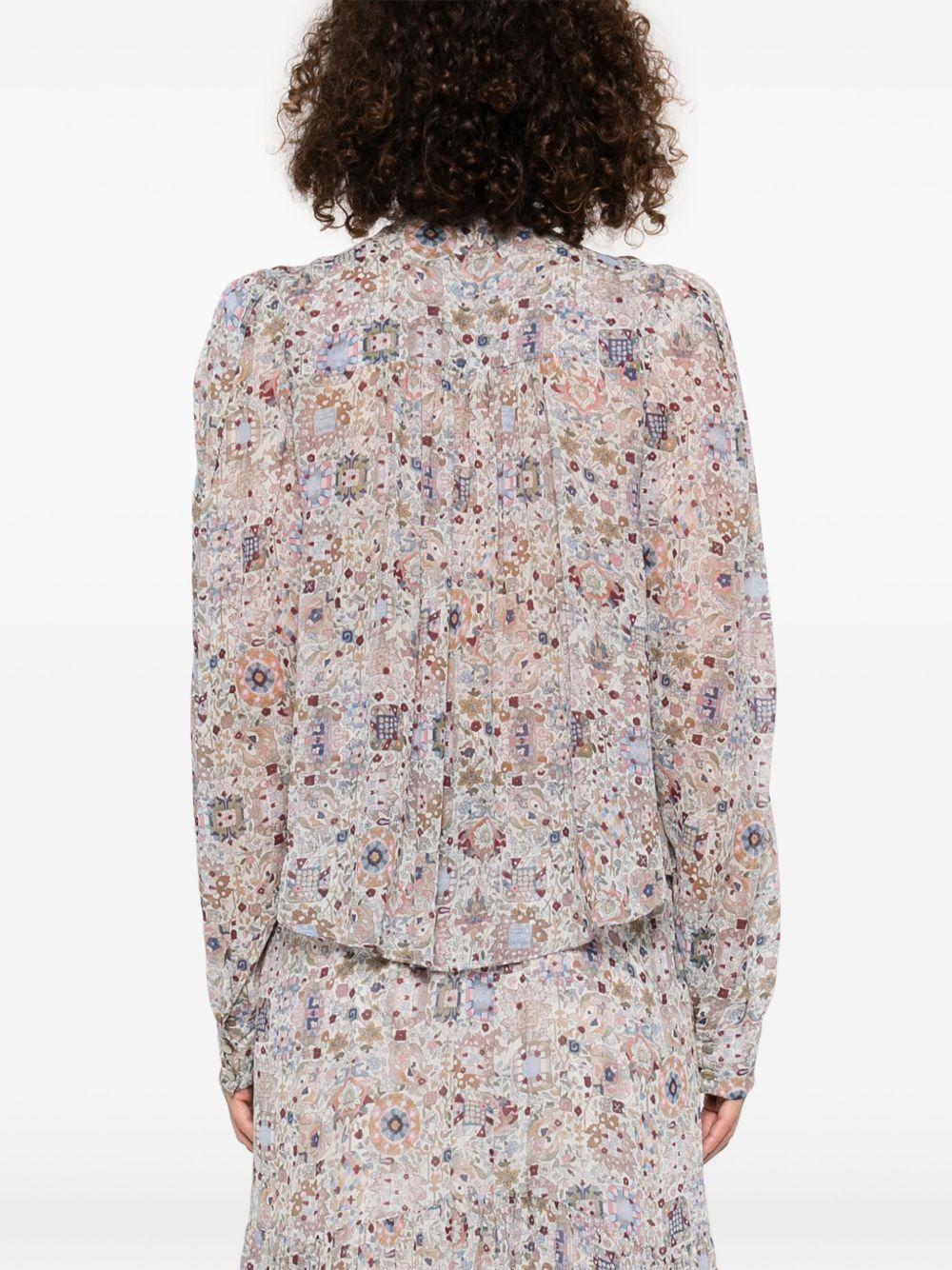 MARANT ETOILE Blusa 'Noeline' con motivo astratto 