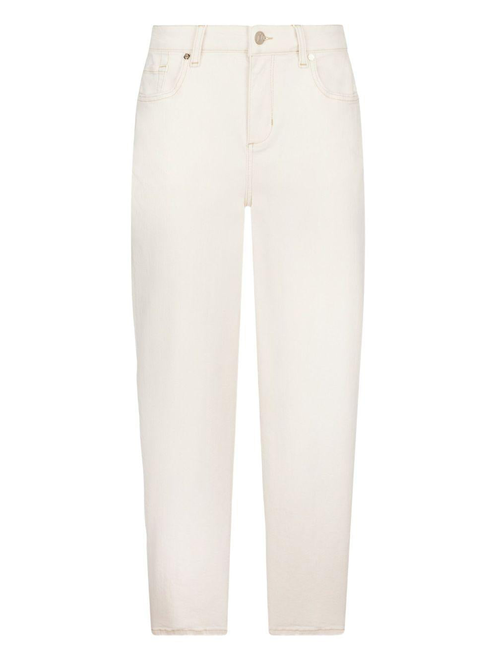 LIUJO Pantaloni jeans bianchi ecru 