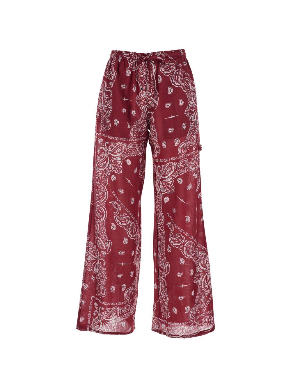 VENUJA Pantaloni Sierra a gamba larga con stampa bandana 