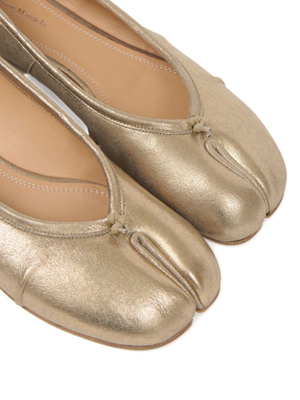 MAISON MARGIELA Ballerine dorate Tabi 