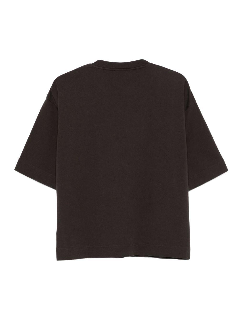 DARKPARK T-shirt marrone in cotone 