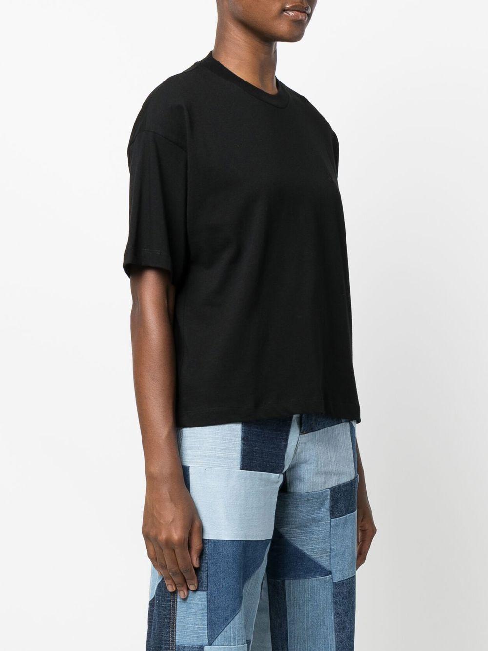 CARHARTT WIP T-shirt girocollo in cotone nera a maniche corte 