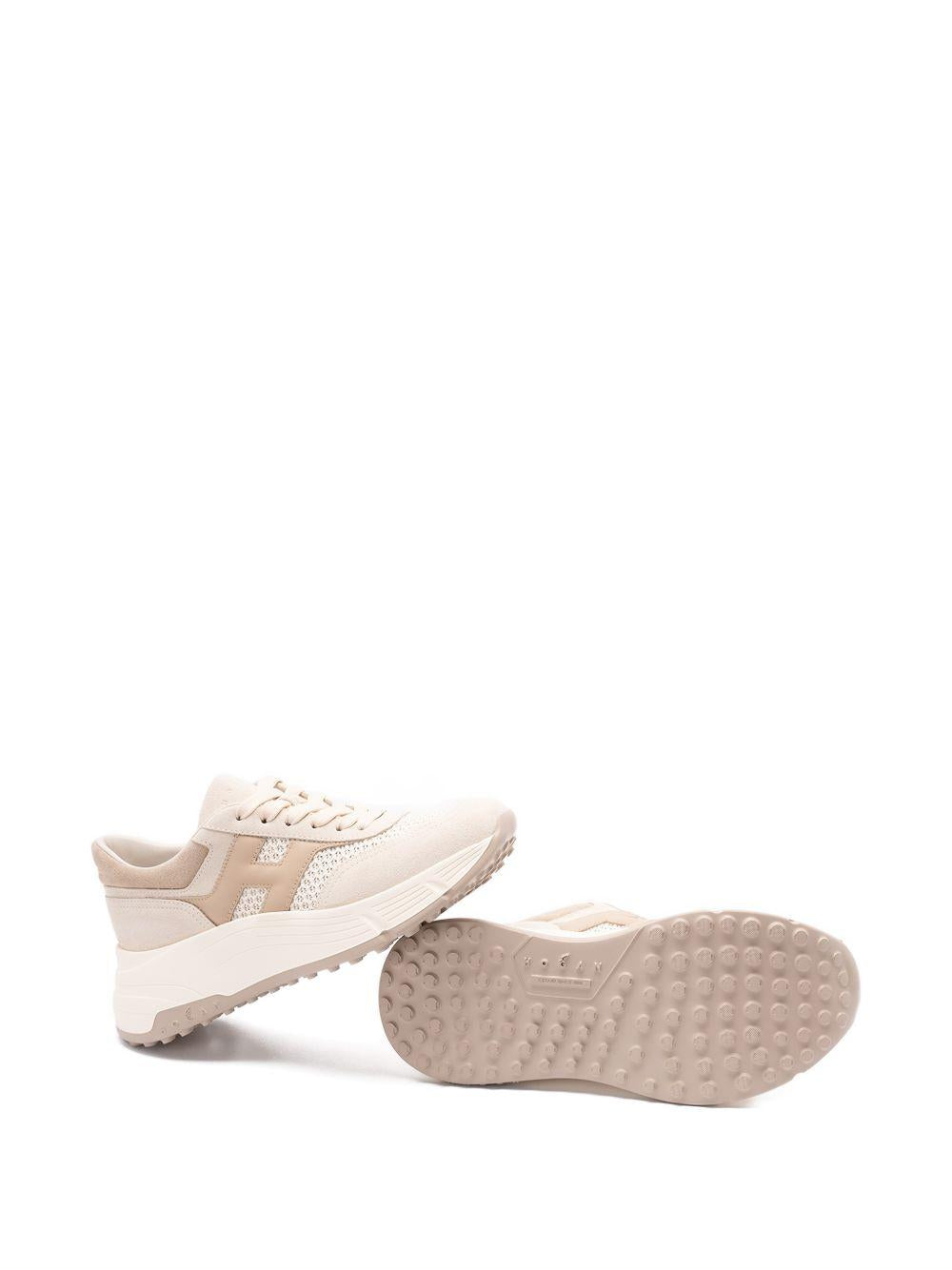 HOGAN Sneakers H669 in tonalità beige e rosa 