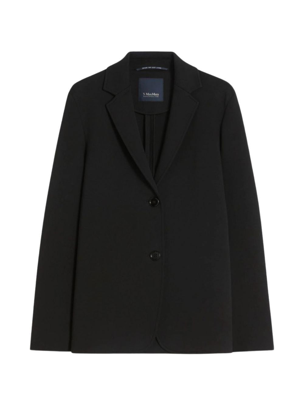 S MAX MARA Giacca monopetto in jersey scuba 