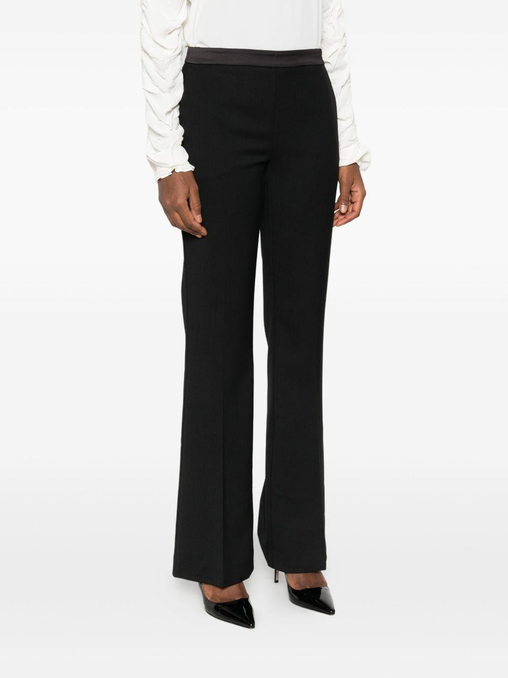 TWINSET Pantaloni a gamba dritta neri 