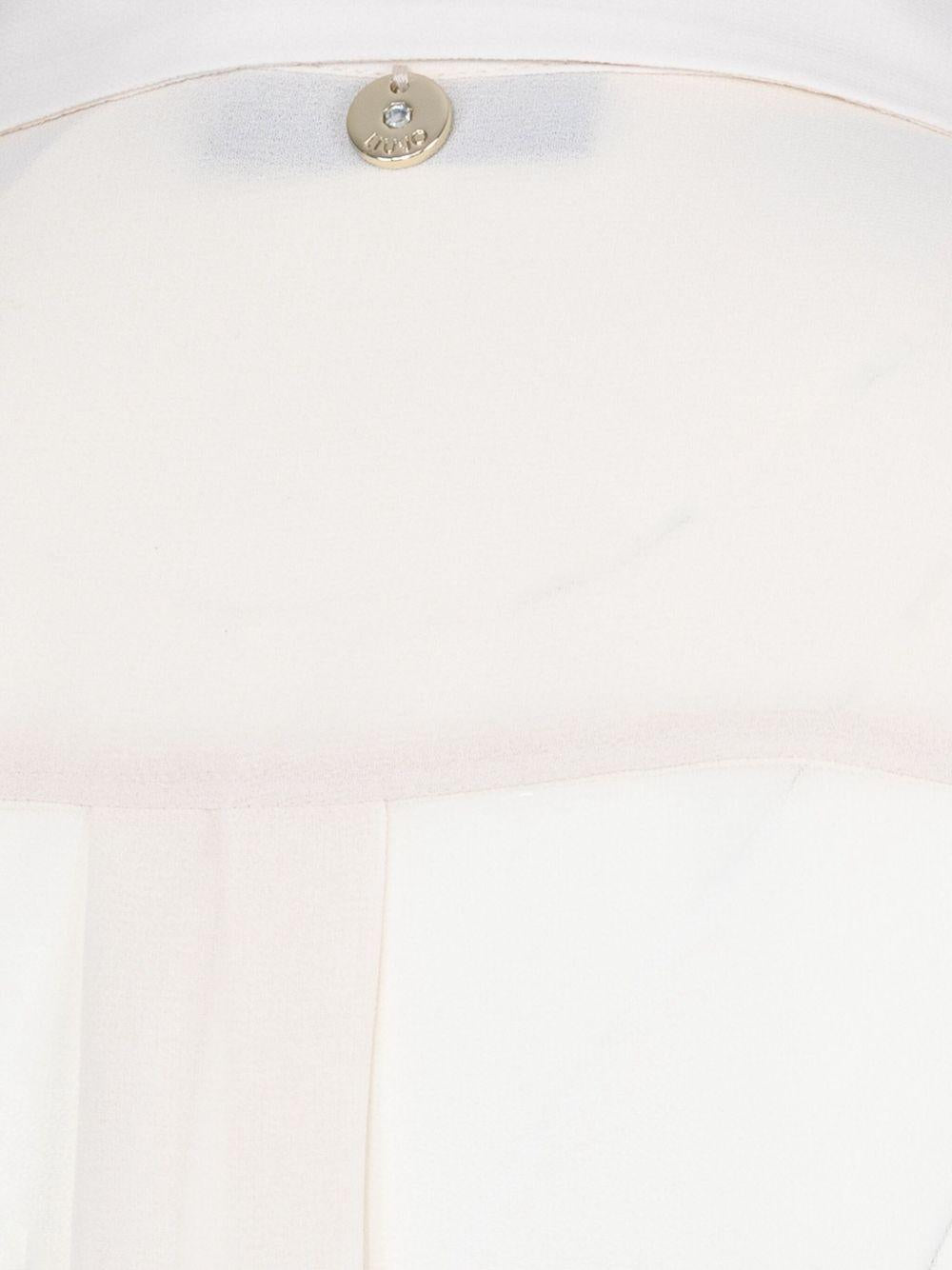 LIUJO Camicia écru con perle 