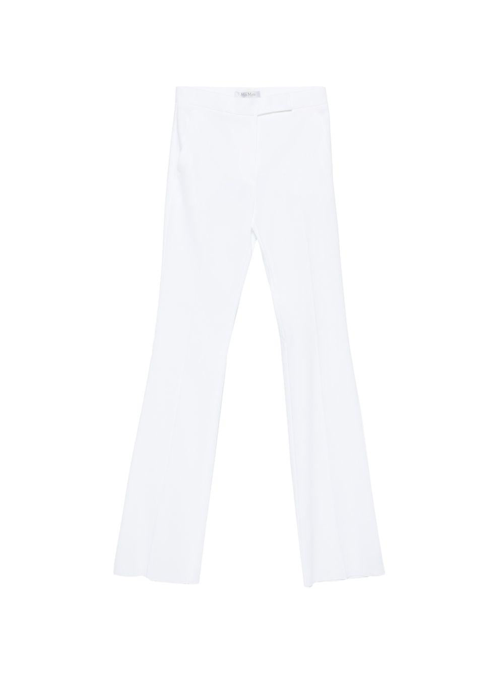MAX MARA Pantaloni Cecina in cotone bianco 