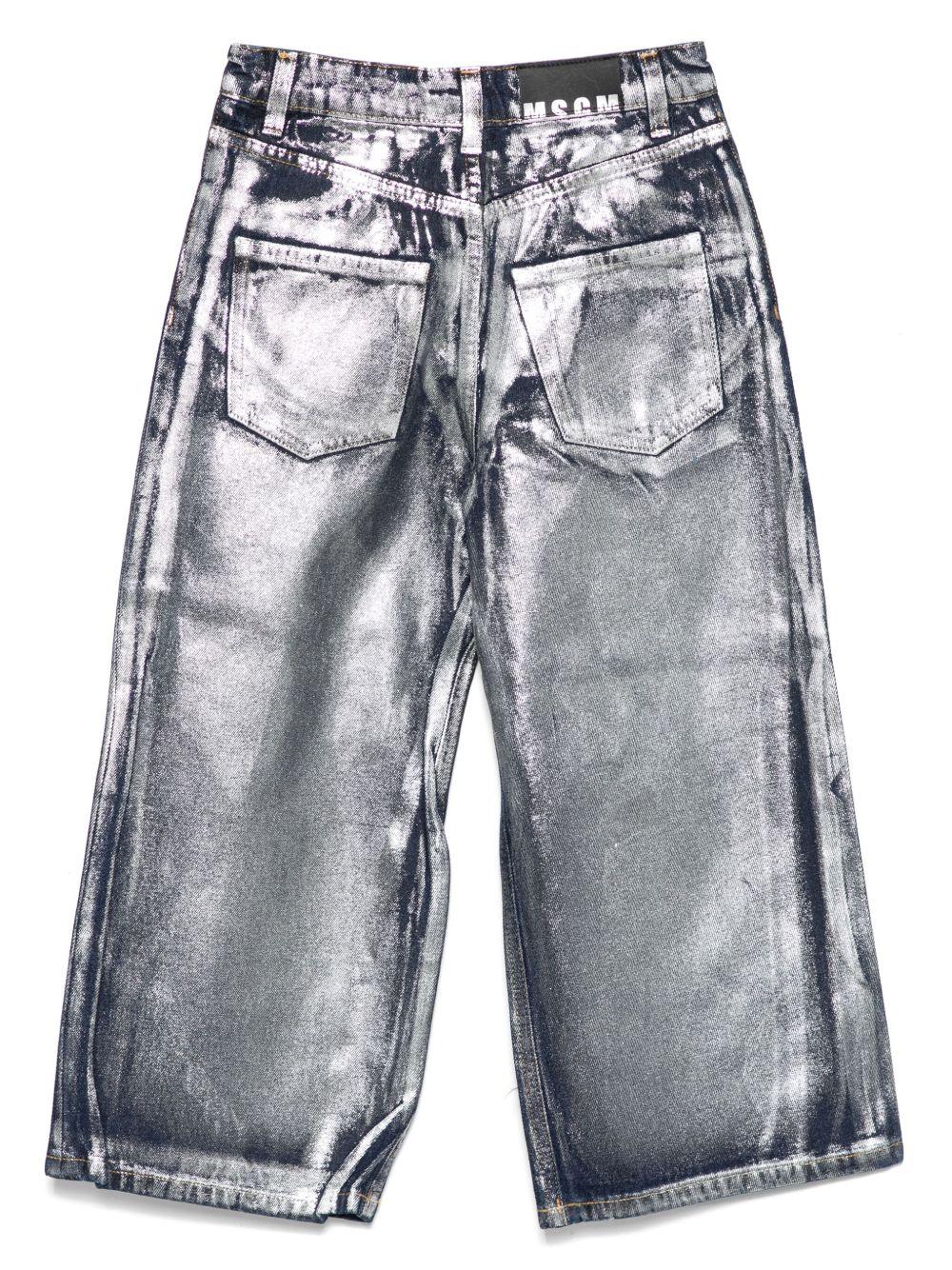 MSGM Jeans metallizzati 