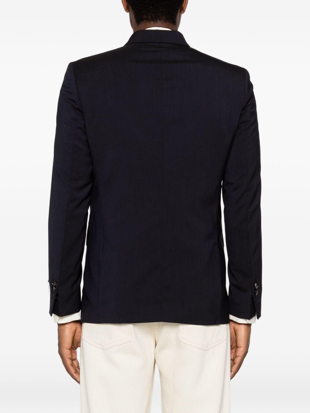 BE ABLE Blazer di Be Able in cotone blu scuro con chiusura doppiopetto 