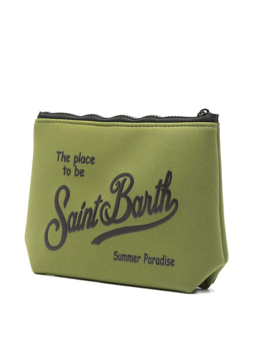 MC2 SAINT BARTH Pochette Aline color verde con logo 