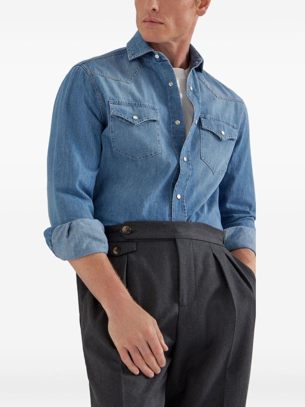 BRUNELLO CUCINELLI T-shirt girocollo in jersey di cotone con logo 