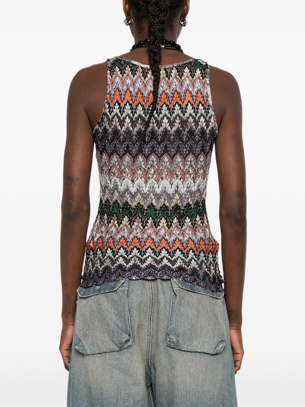 MISSONI Top multicolore senza maniche 