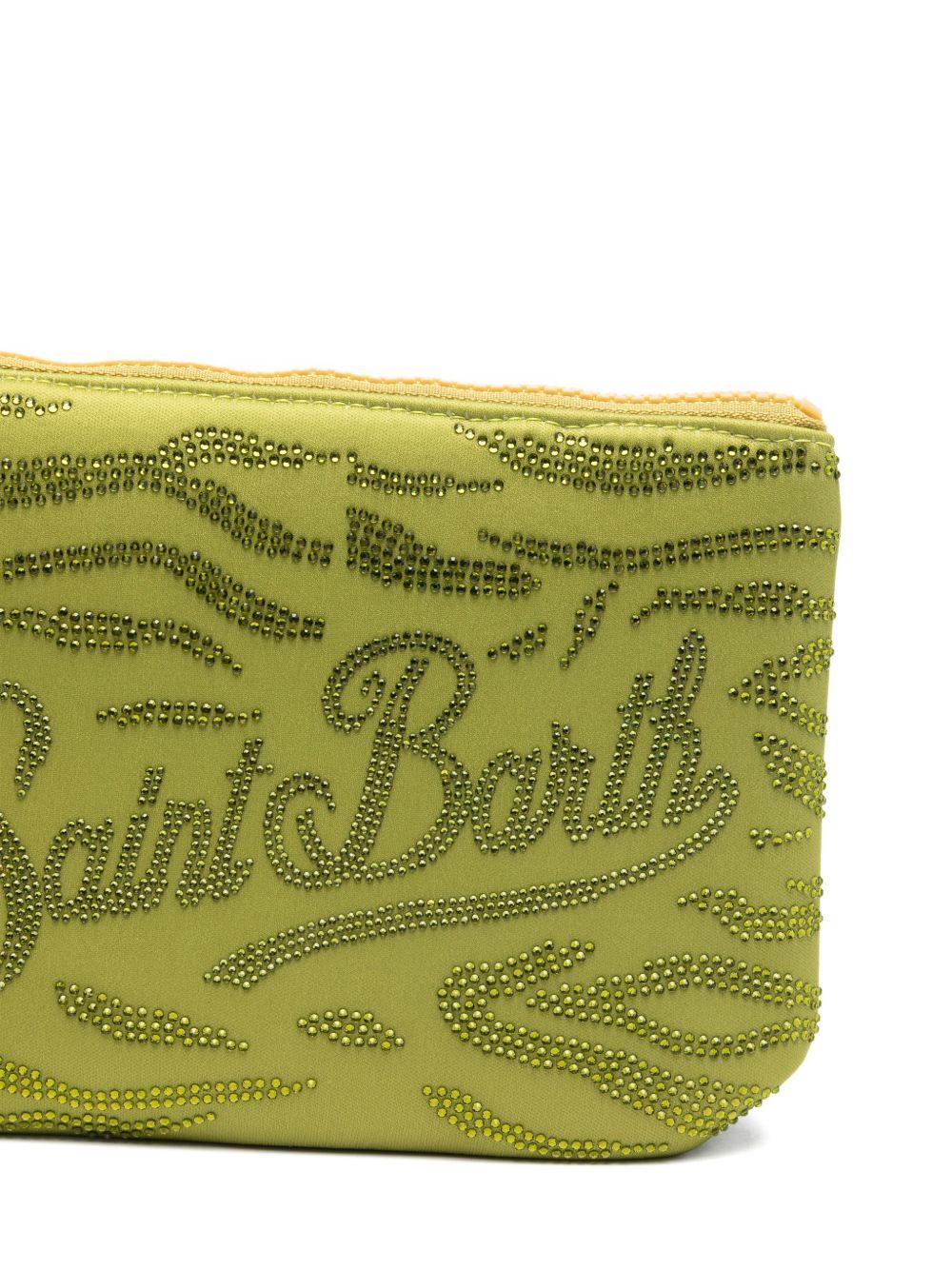 MC2 SAINT BARTH Pochette Aline Strass verde acido 
