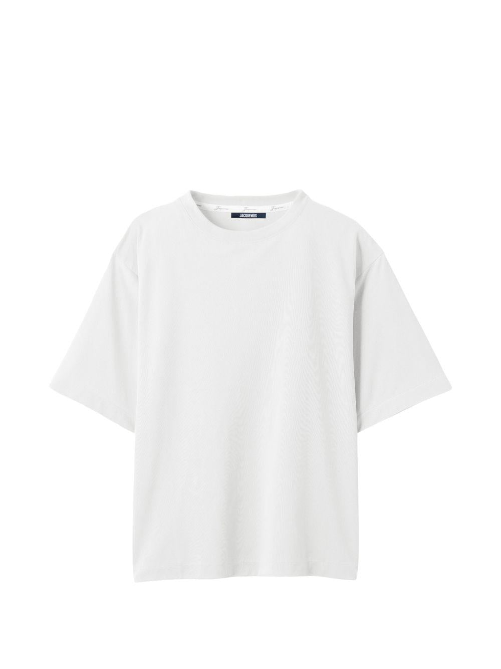 JACQUEMUS T-shirt bianca a girocollo 
