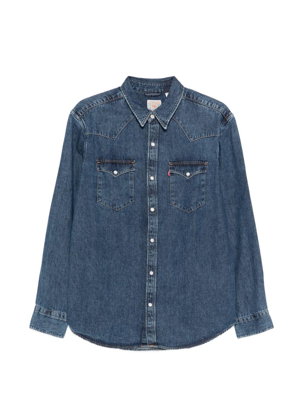 LEVIS Camicia denim blu Barstow Western 