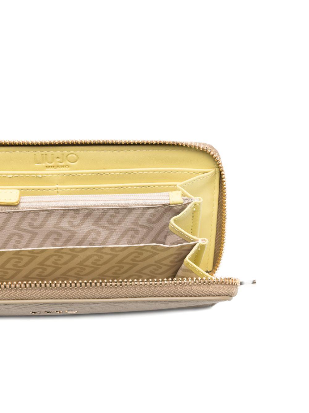 LIUJO Portafoglio rettangolare beige 