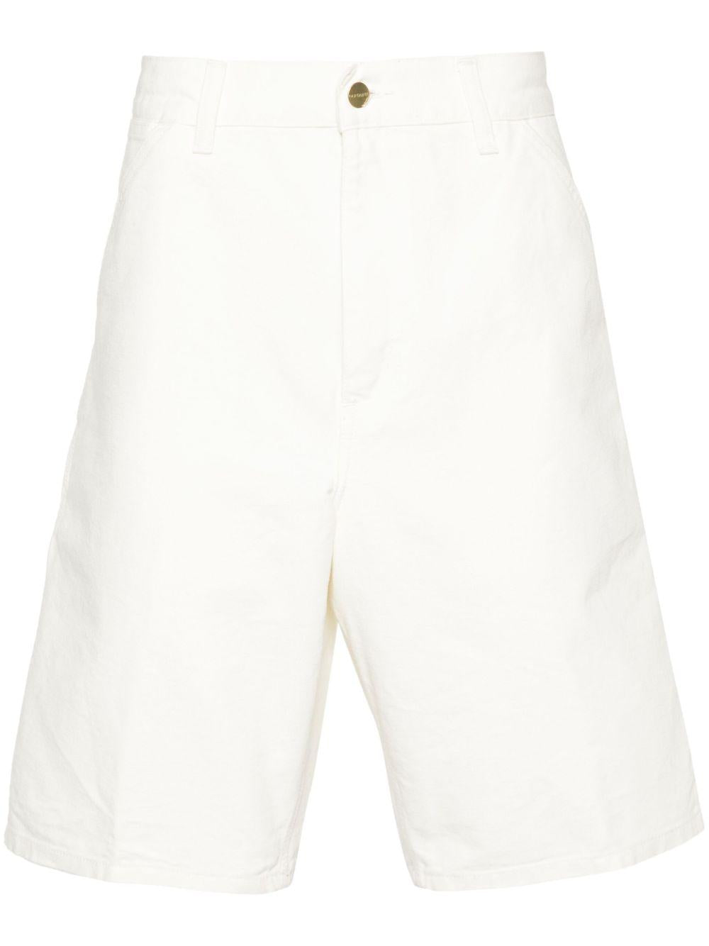 CARHARTT WIP Bermuda in jeans bianco 