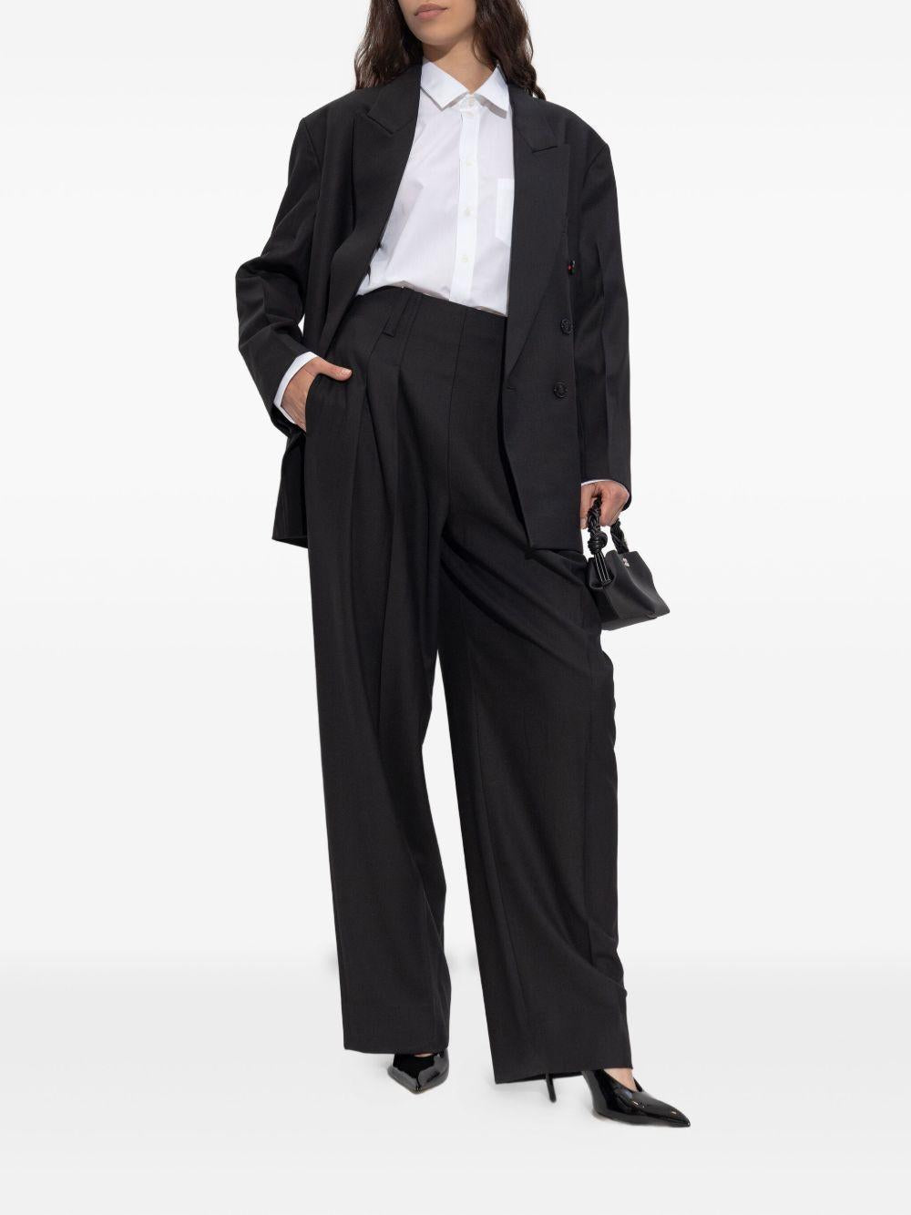 VICTORIA BECKHAM Camicia in cotone bianco con dettaglio sul retro 