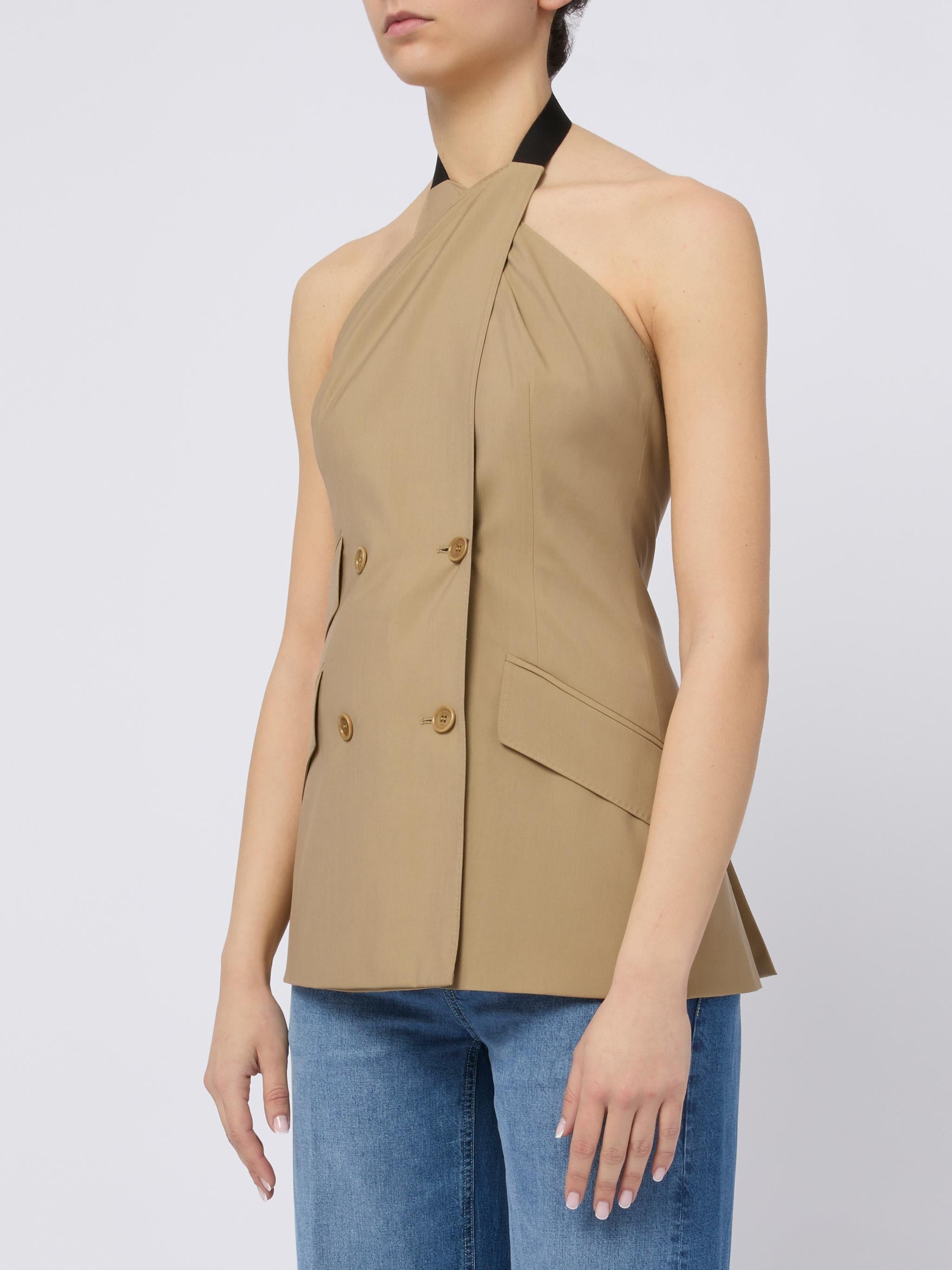 MAX MARA Gilet doppiopetto Nuraghe beige 