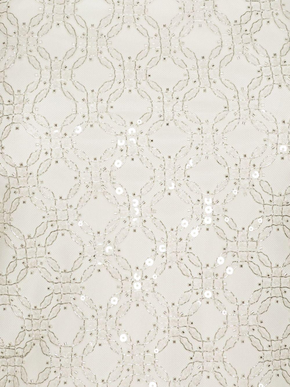 ROTATE Abito corto con paillettes e scollo halter 