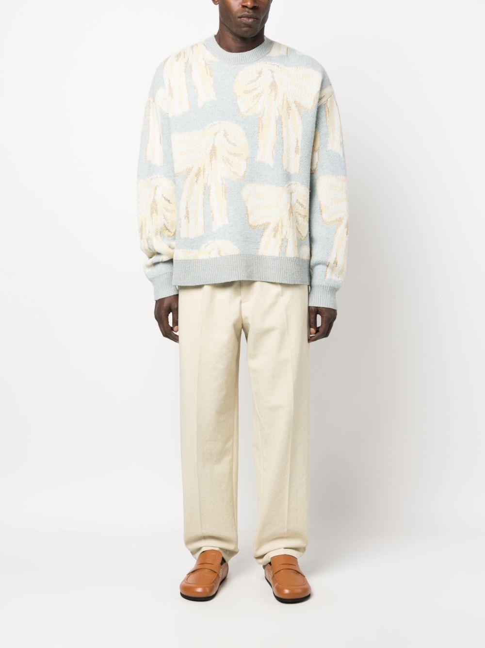 JIL SANDER Pantaloni beige con vita elasticizzata 