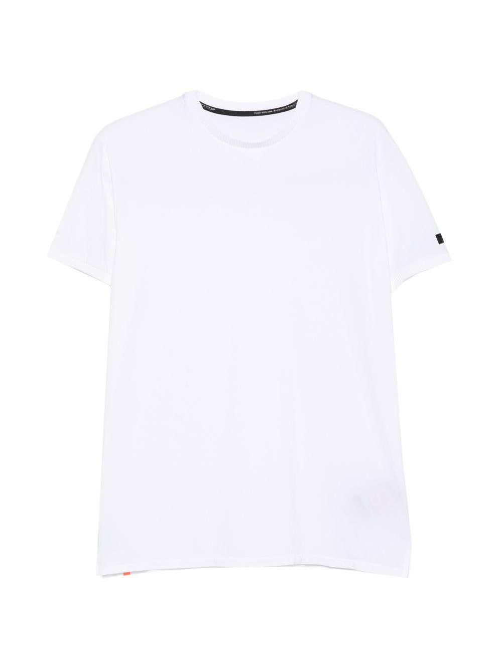 RRD ROBERTO RICCI DESIGNS T-shirt bianca a maniche corte con logo nero 