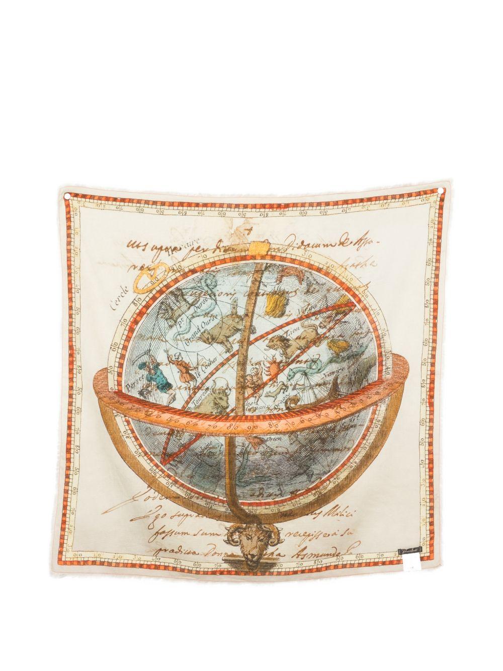 FALIERO SARTI Foulard Little World Map in cotone 