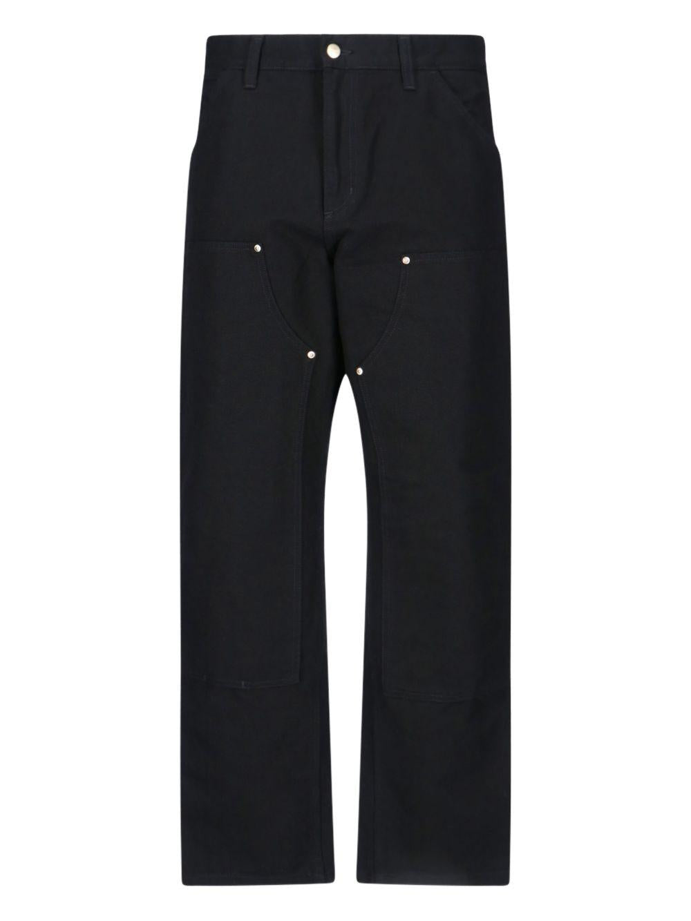 CARHARTT WIP Jeans dritto unisex in cotone nero 