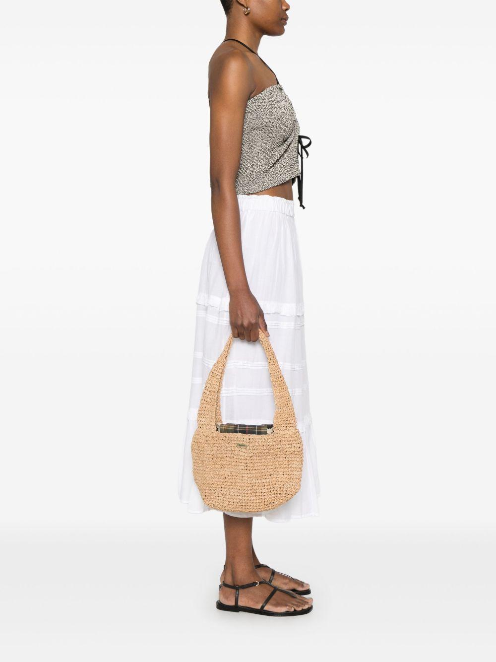BARBOUR Borsa a spalla Lily in rafia beige 
