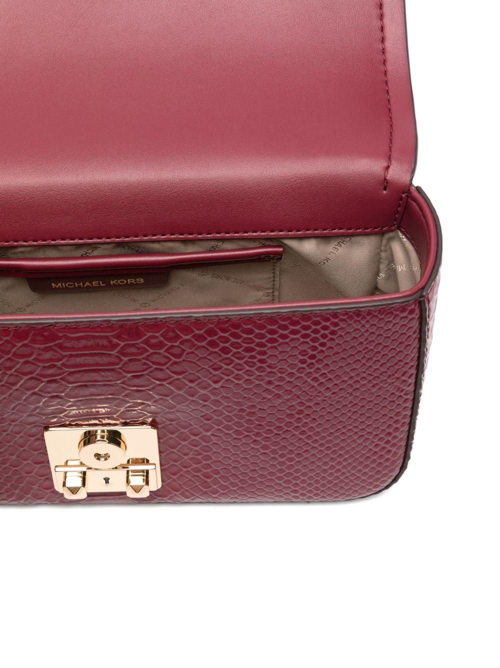 MICHAEL KORS Borsa a spalla effetto pelle di serpente 