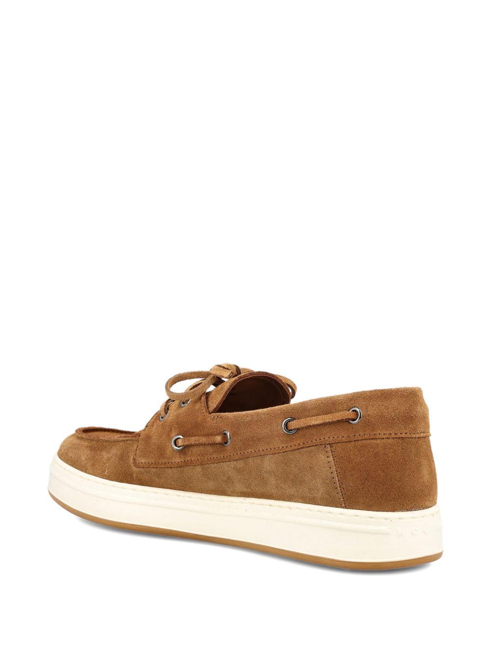 HOGAN Mocassini in pelle scamosciata marrone 