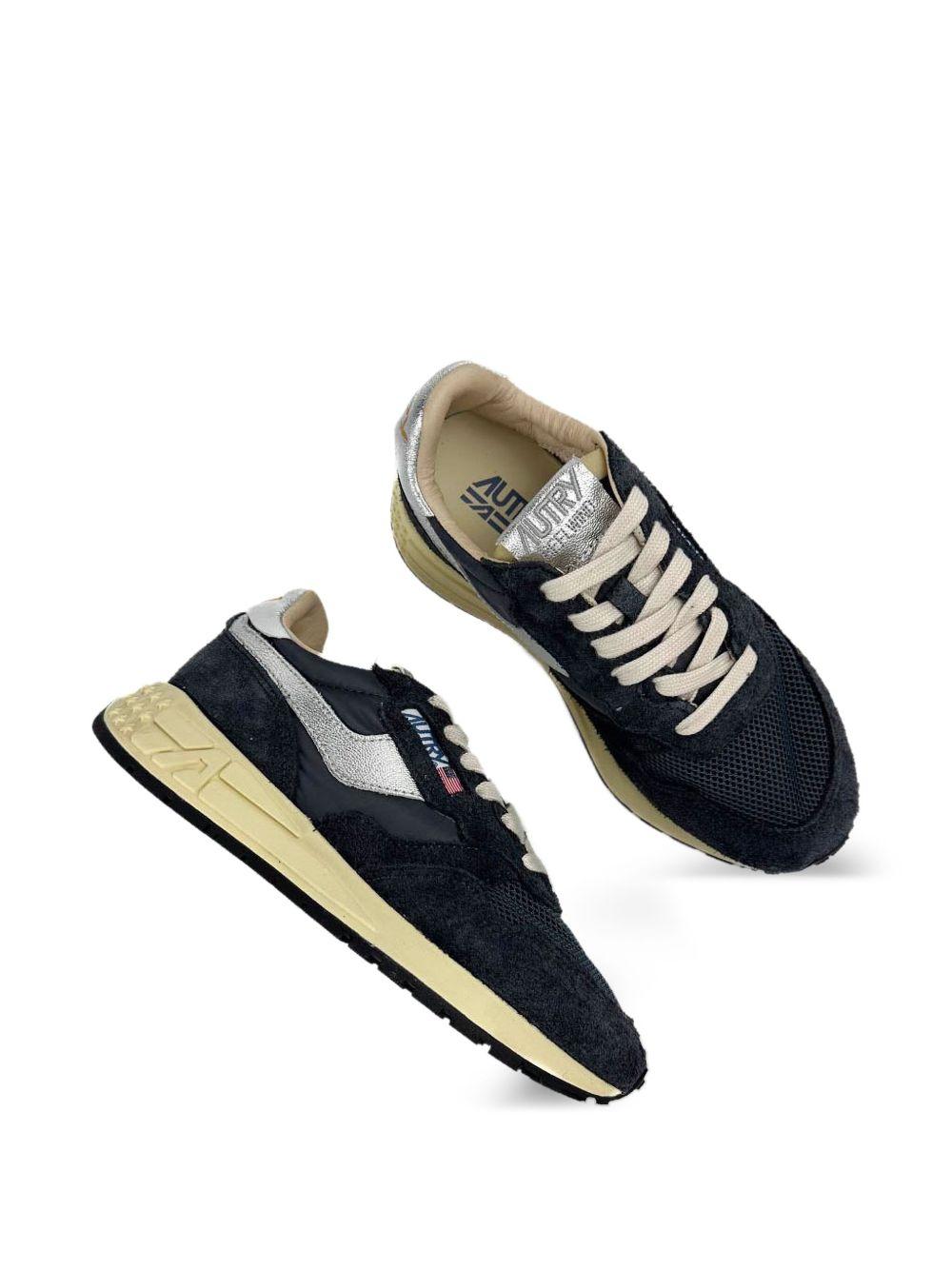 AUTRY Sneakers 'Reelwind' low in nylon e pelle scamosciata nera 