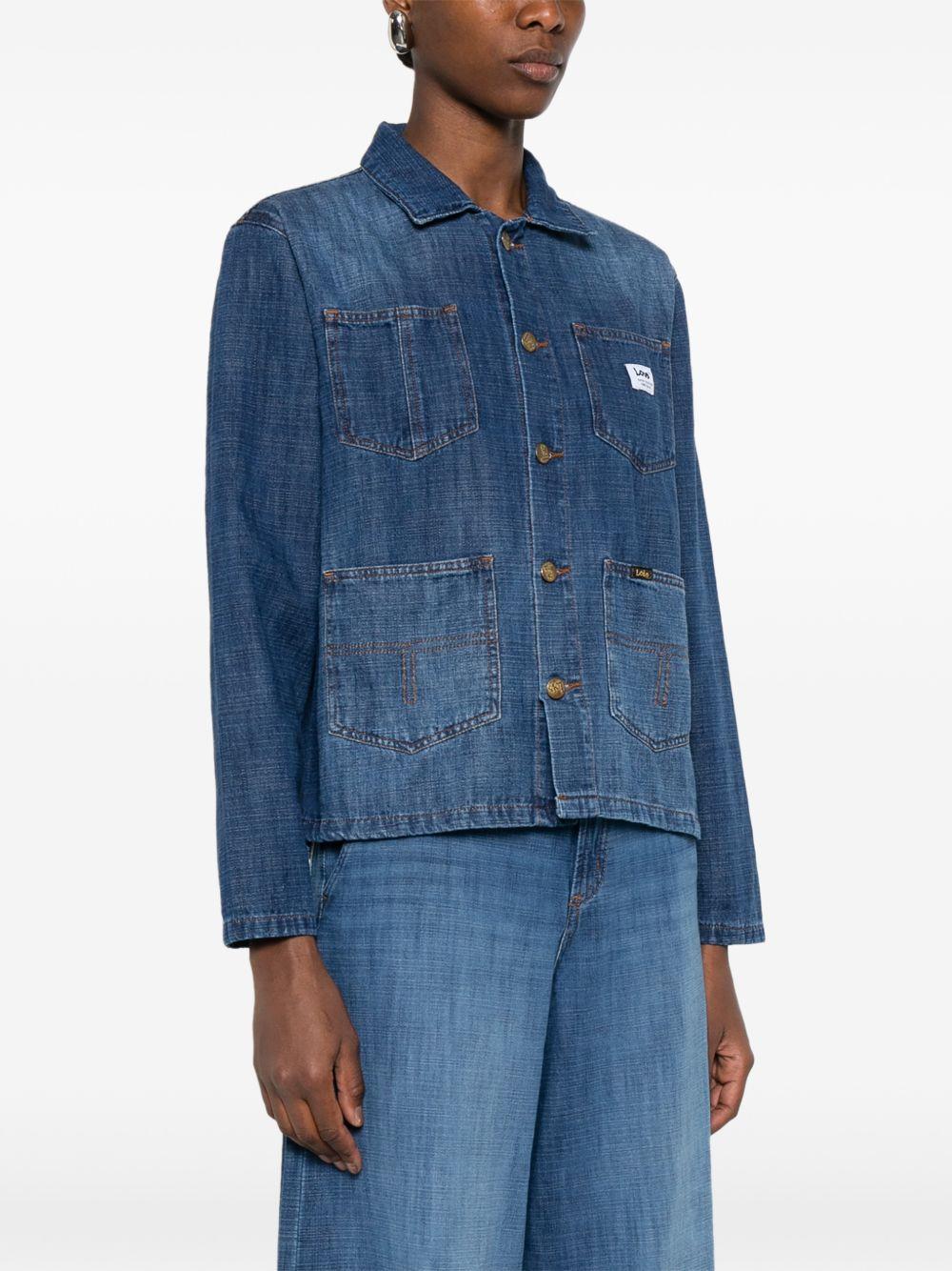 LOIS Giubbotto di jeans effetto wash con tasche 