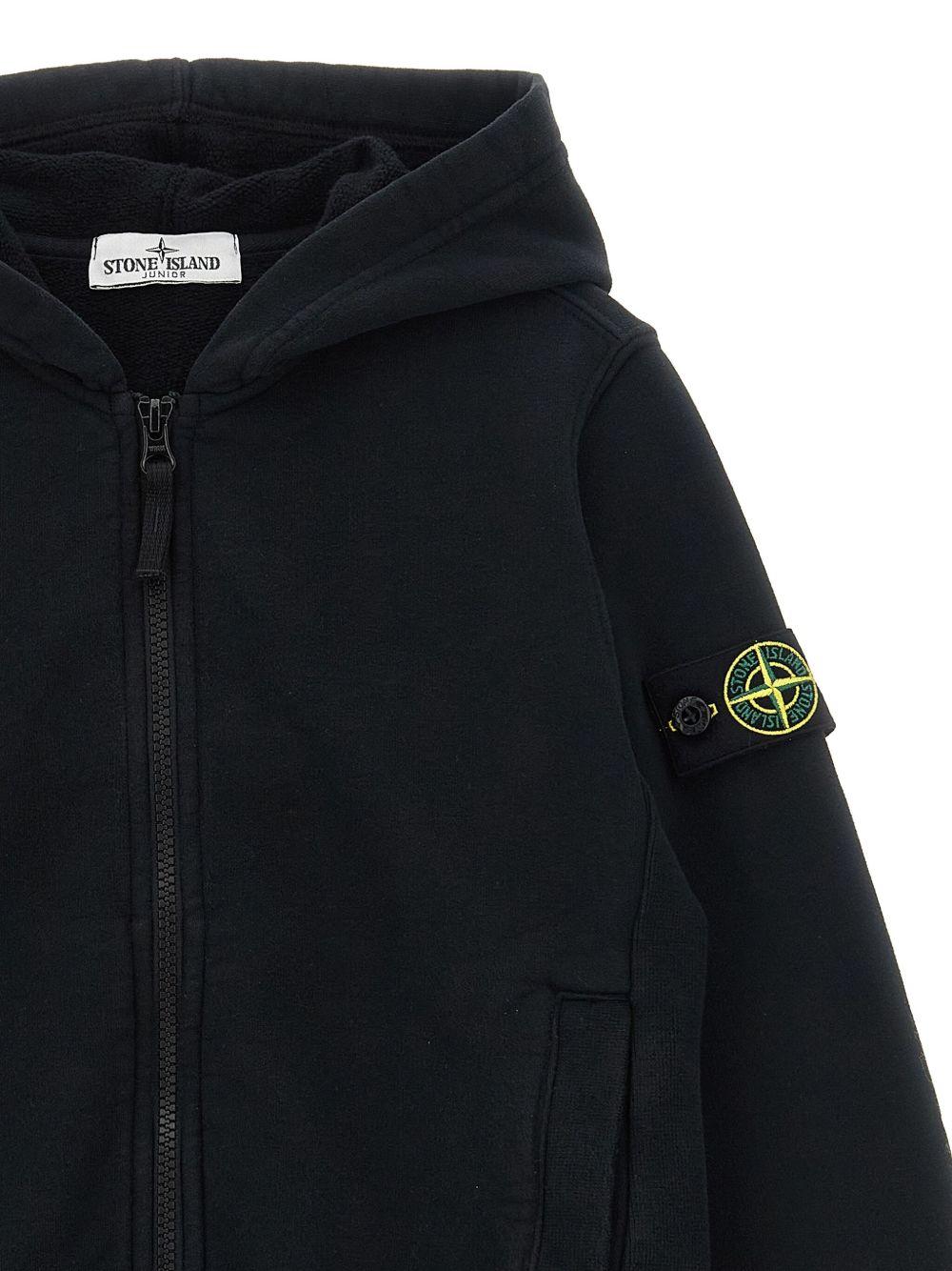 STONE ISLAND Felpa con cappuccio e zip 