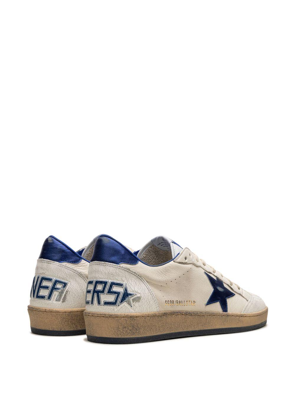 GOLDEN GOOSE Sneakers 'Ball Star' bianche e blu 