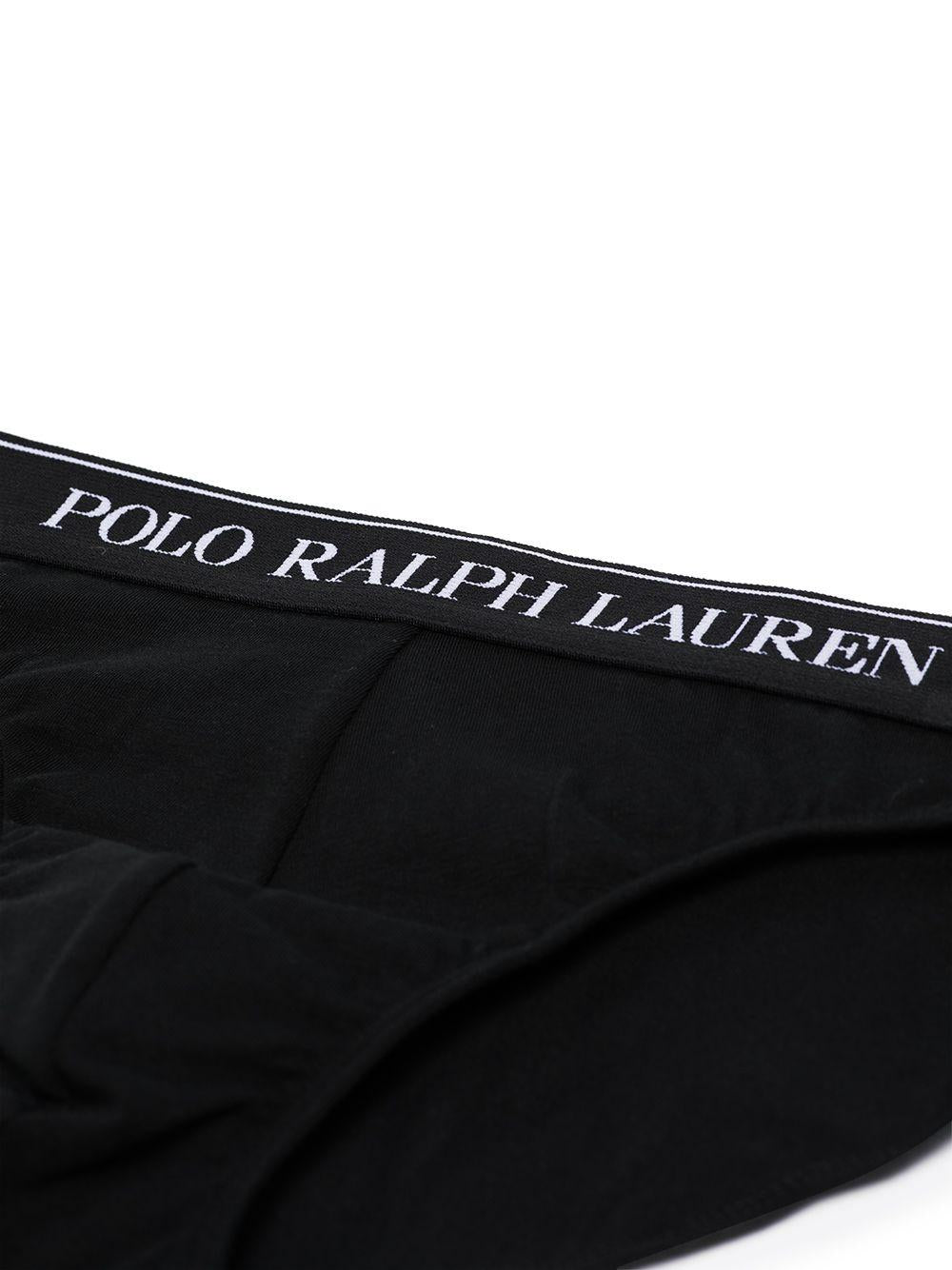 POLO RALPH LAUREN Slip confezione da 3 in cotone nero 