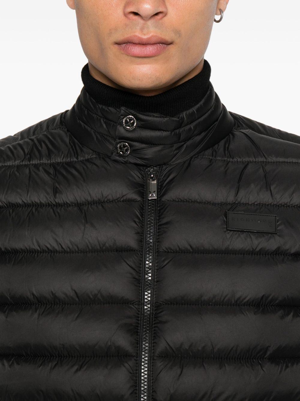 JOHN RICHMOND Gilet nero con zip 