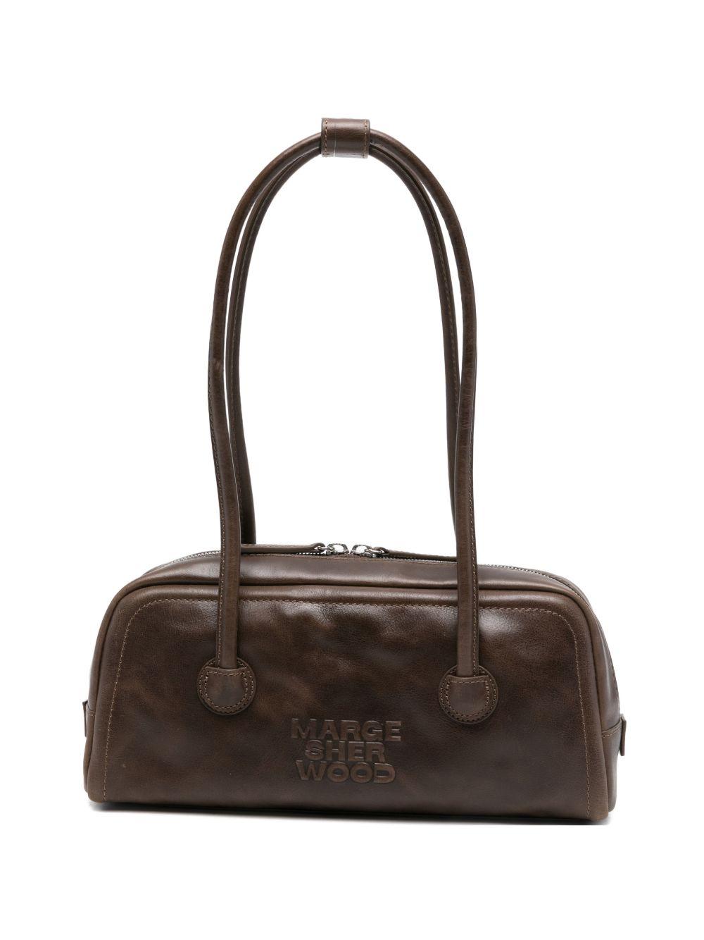 MARGESHERWOOD Borsa a spalla Soft Baguette marrone scuro 