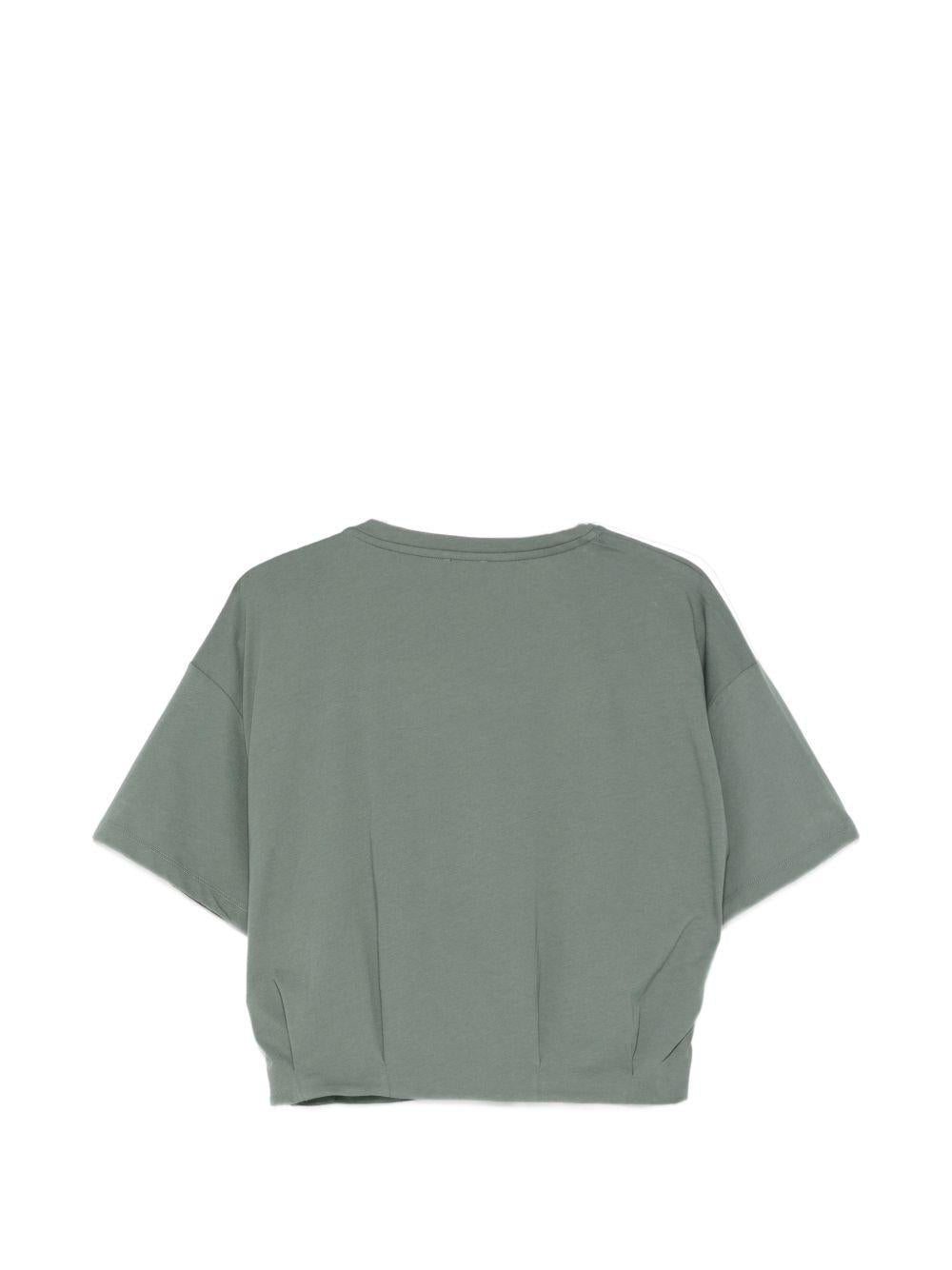 LIUJO T-shirt corta verde pastello 