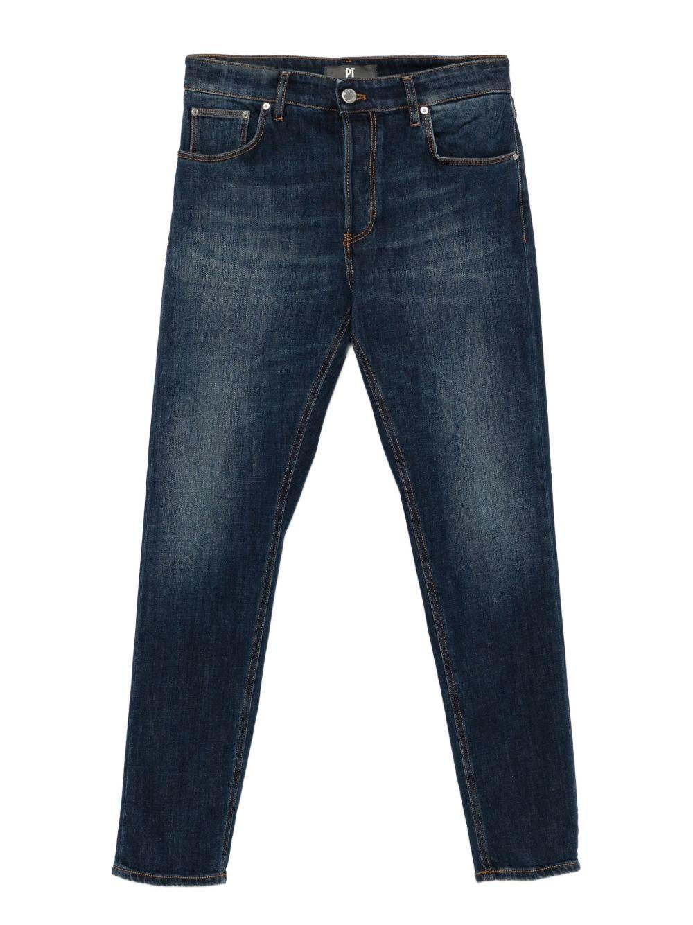 PT TORINO Jeans blu navy in cotone 