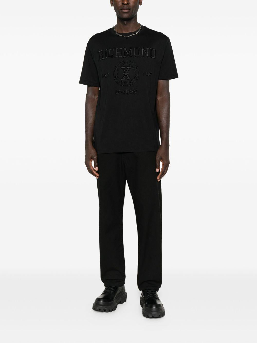 JOHN RICHMOND T-shirt girocollo nera 