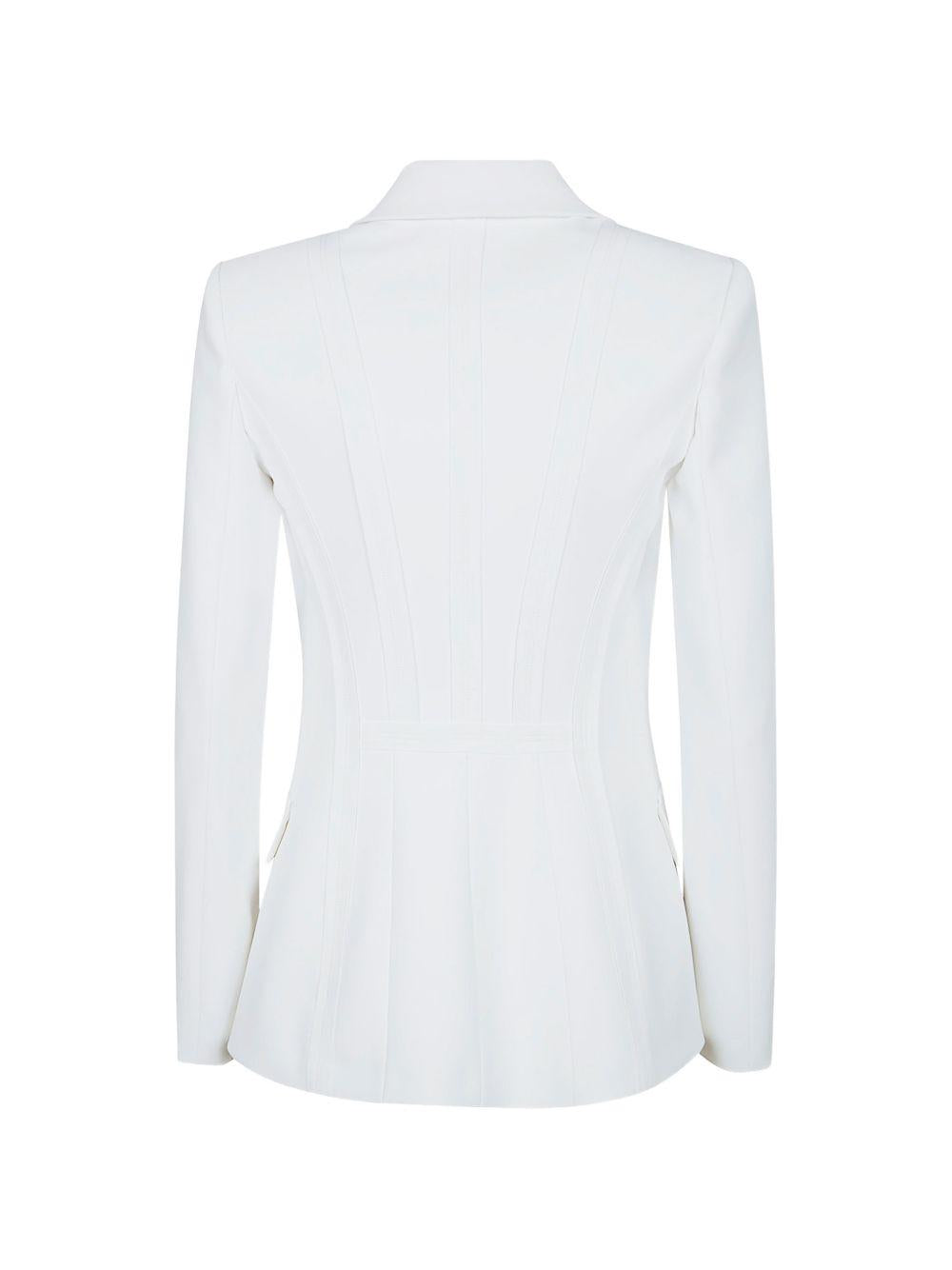 ELISABETTA FRANCHI Blazer strutturato elegante color avorio 