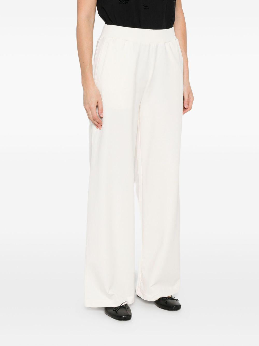 LIUJO Pantaloni sportivi bianco con logo 