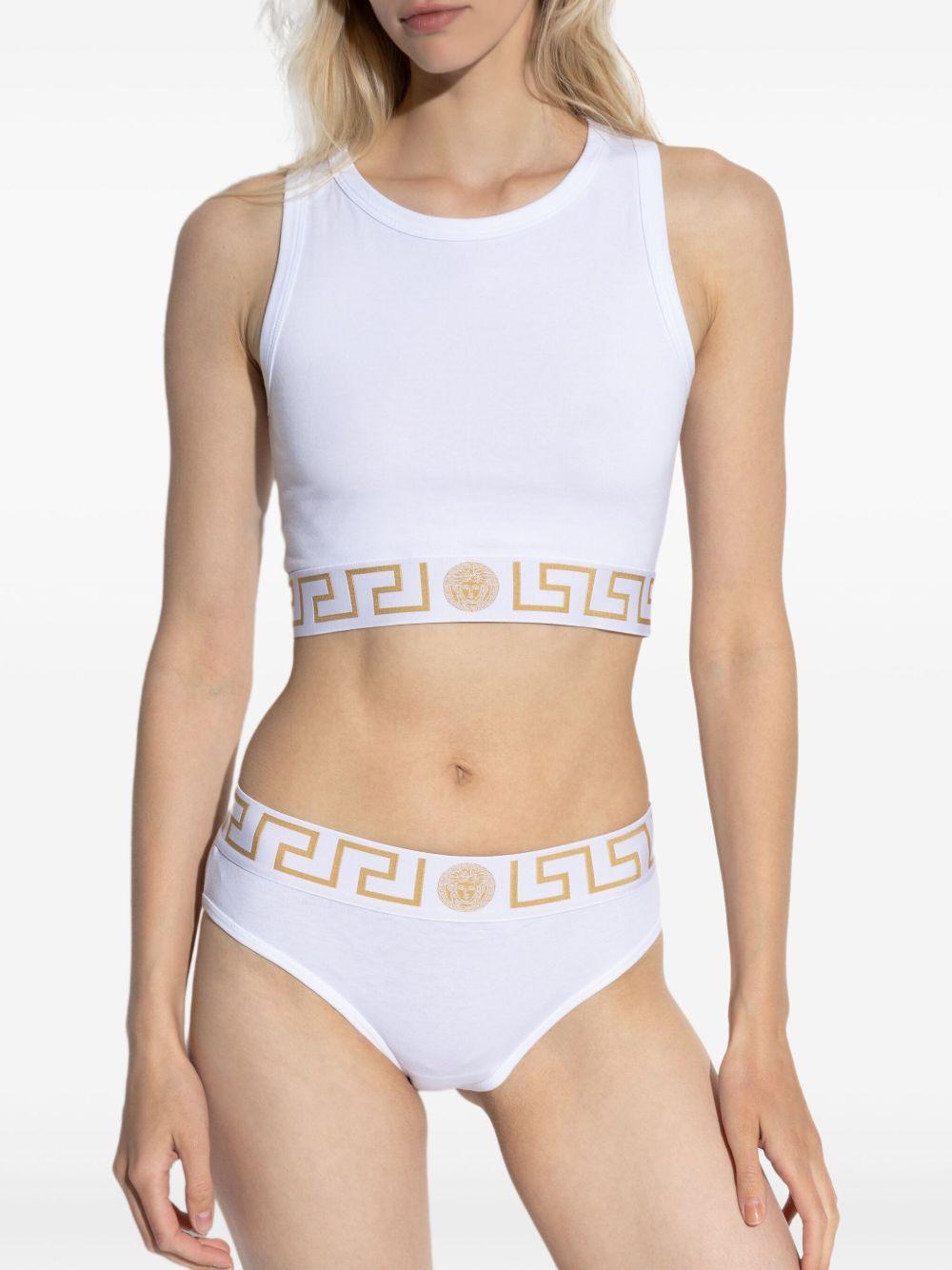 VERSACE Slip con bordo Greca 