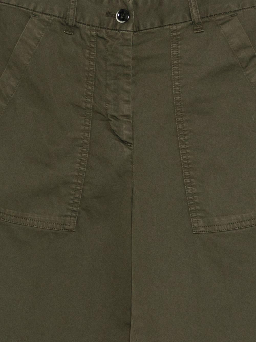 NINE IN THE MORNING Pantaloni Nancy verde oliva<BR/> 